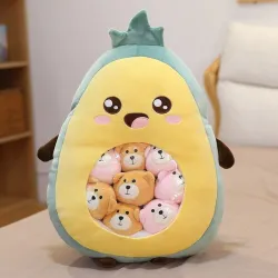 Animales de pelucheFruit vegetable plush toy - with transparent pocket