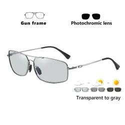 Photochromic metal sunglasses - polarized - day / night driving - UV 400Sunglasses