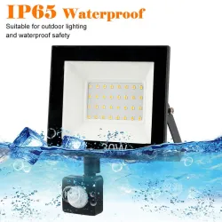 LED flood light - outdoor reflector - PIR motion sensor - waterproof - 10W - 20W - 30W - 50W - 100WFloodlights