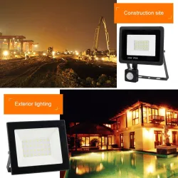 LED flood light - outdoor reflector - PIR motion sensor - waterproof - 10W - 20W - 30W - 50W - 100WFloodlights