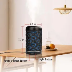 Air humidifier - essential oils diffuser - 7 colors - night light - 260mlHumidifiers