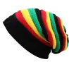 Knitted colorful beanie - reggae styleHats & Caps