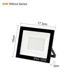 LED flood light - outdoor reflector - PIR motion sensor - waterproof - 10W - 20W - 30W - 50W - 100WFloodlights