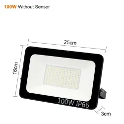 LED flood light - outdoor reflector - PIR motion sensor - waterproof - 10W - 20W - 30W - 50W - 100WFloodlights