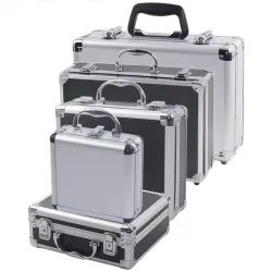 Portable - tools storage suitcase - aluminum box - impact resistance - with spongeElectronics & Tools