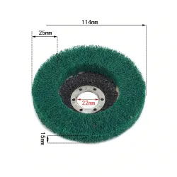 Nylon fiber flap polishing wheel disc - 180 grit - for angle grinder - wood / metal buffing - 115mmElectronics & Tools