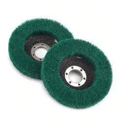 Nylon fiber flap polishing wheel disc - 180 grit - for angle grinder - wood / metal buffing - 115mmElectronics & Tools