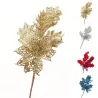 NavidadArtificial flowers with glitter - Christmas tree - 1pc