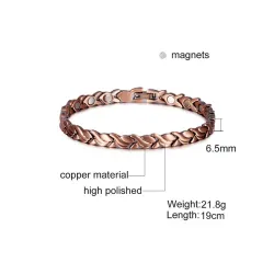 PulserasPulsera de cobre vintage - magnética - salud - energía - unisex