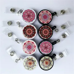 OficinaCute flower badge holder - office card - name card