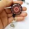 OficinaCute flower badge holder - office card - name card