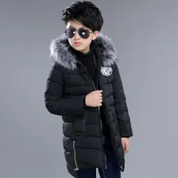 NiñosKids thick jacket - with fur collar