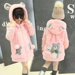 NiñosGirls fur coat - with hood
