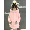 Warm fur coat - polar jacket - with hoodKids