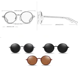 Gafas de solGafas de sol redondas retro - UV400 - unisex