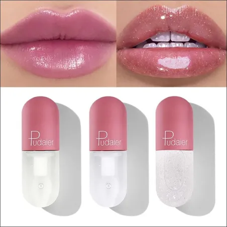 Lápiz labialMini capsule lip gloss - 3 colors - watery velvet texture