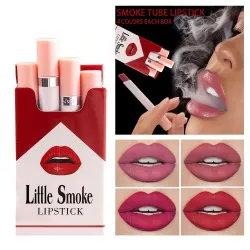Lápiz labialCigarette lipstick set - velour semi matte texture - 4pcs