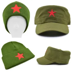 Sombreros / gorrasgorra de béisbol - sombrero del ejército - con una estrella roja