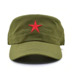 Sombreros / gorrasgorra de béisbol - sombrero del ejército - con una estrella roja