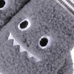 RopaGuantes de felpa caliente para niños - un dedo - con cuerda - diseño de animales