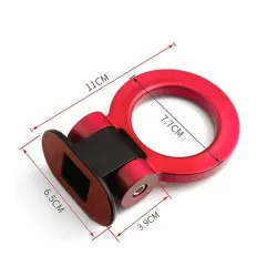 Universal car tow hook - ring shaped decorative stickerStickers
