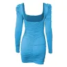 VestidosSexy backless long sleeve dress