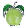BrochesRed green apple brooch - rhinestone