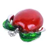 BrochesRed green apple brooch - rhinestone