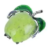 BrochesRed green apple brooch - rhinestone