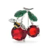 BrochesRed crystal cherry brooches