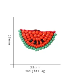 BrochesBeaded watermelon brooches
