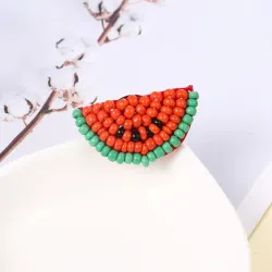 BrochesBeaded watermelon brooches