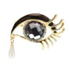 Crystal eye with a crystal waterdrop - broochBrooches