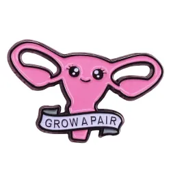 Broches"Grow a pair" - ovaries - brooch