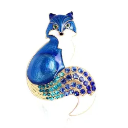 BrochesCrystal fox brooches