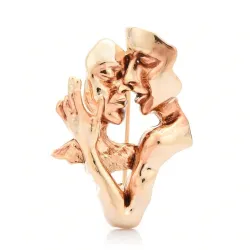 BrochesAbstract lovers - couple - brooch