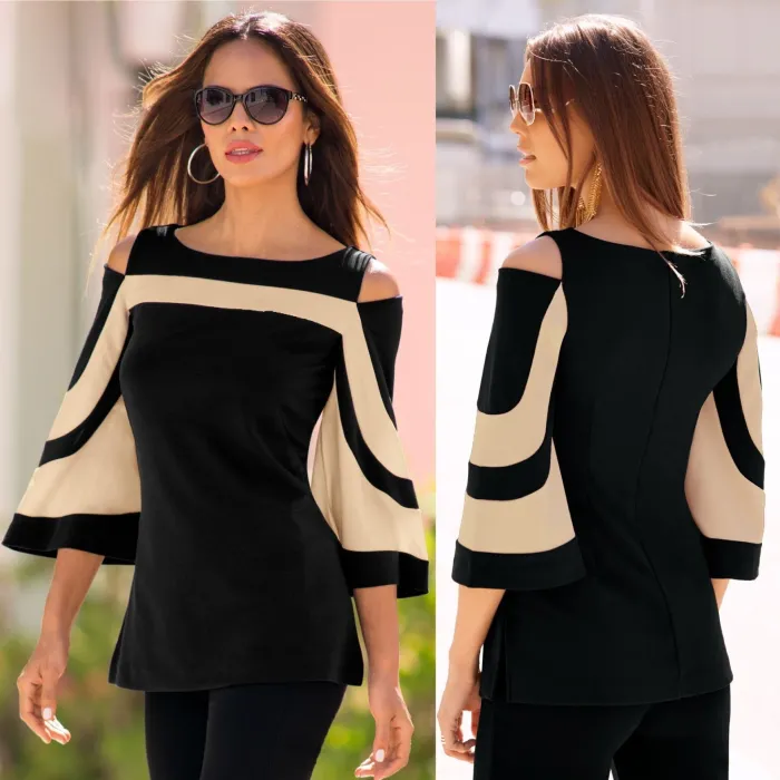 Off-shoulder blouse - long sleeve tunicBlouses & shirts