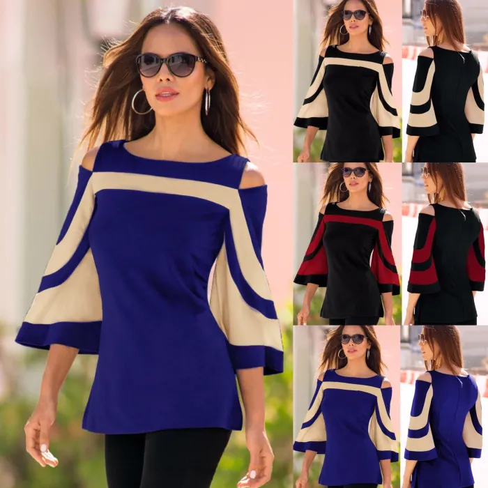 Off-shoulder blouse - long sleeve tunicBlouses & shirts