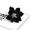 Flower with crystals - elegant broochBrooches
