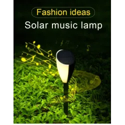Garden lamp with music - solar - waterproof - LED - frog / cicadas sound - 2 piecesSolar lighting