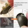 Sewing thimble - finger protector - retro metal brassTextile