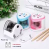 SacapuntasElectric auto  double hole touch switch pen sharpener school home stationery