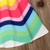 Rainbow sleeveless dress - with spaghetti strapsClothing