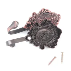 Curtain hooks - rose pattern - 2 piecesTextile