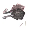 Curtain hooks - rose pattern - 2 piecesTextile