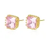 AretesMinimalistic rectangle - crystal earring