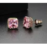AretesMinimalistic rectangle - crystal earring
