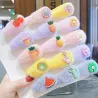 RopaAnimal / flower / fruits / rainbow hair clip for kids - 5pcs