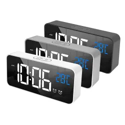 RelojesDespertador musical LED - USB - activado por sonido - con función de repetición