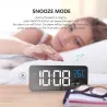 LED music alarm clock - USB - sound-activated - with snooze functionClocks